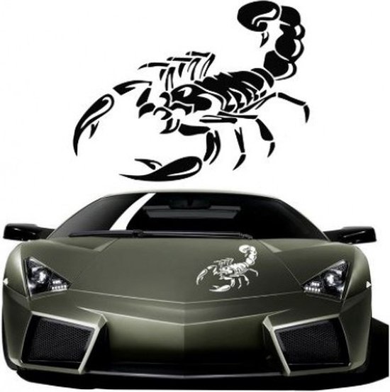 Autocollant Mural Scorpion – Noir – Décoration Voiture, Frigo, Meuble – Neuf