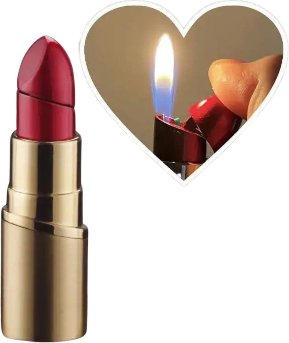 Goedkoopste Giftpoint Aansteker - Lipstick - Cadeau voor Vrouwen - Kerstcadeau - Valentijnscadeau - Aansteker Gas - Cadeautjes voor Vrouwen - Moederdag Cadeau - Kerst