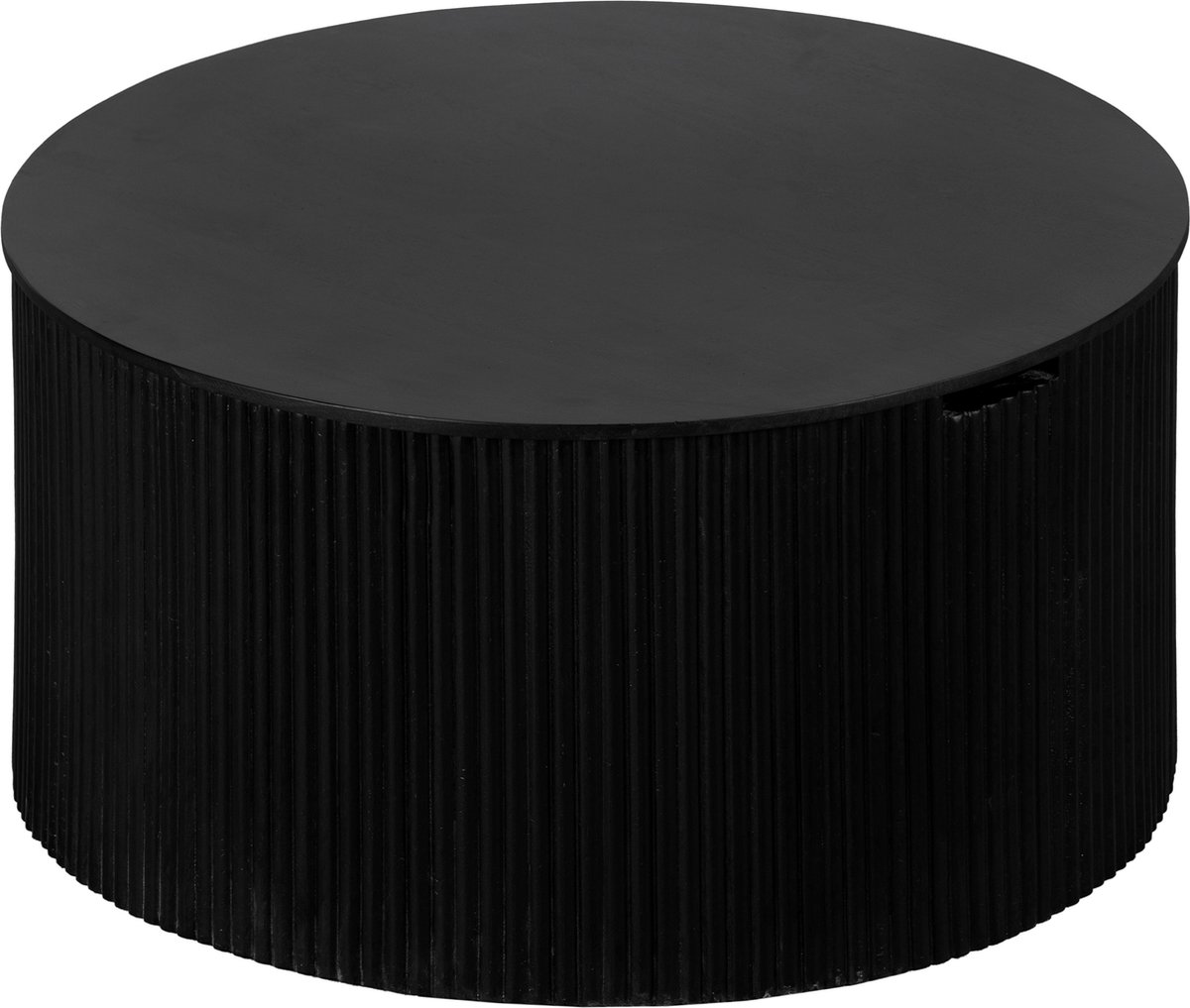 Lewis & Loft Salontafel Lonne - FSC® mangohout – Rond ⌀70 – Zwart