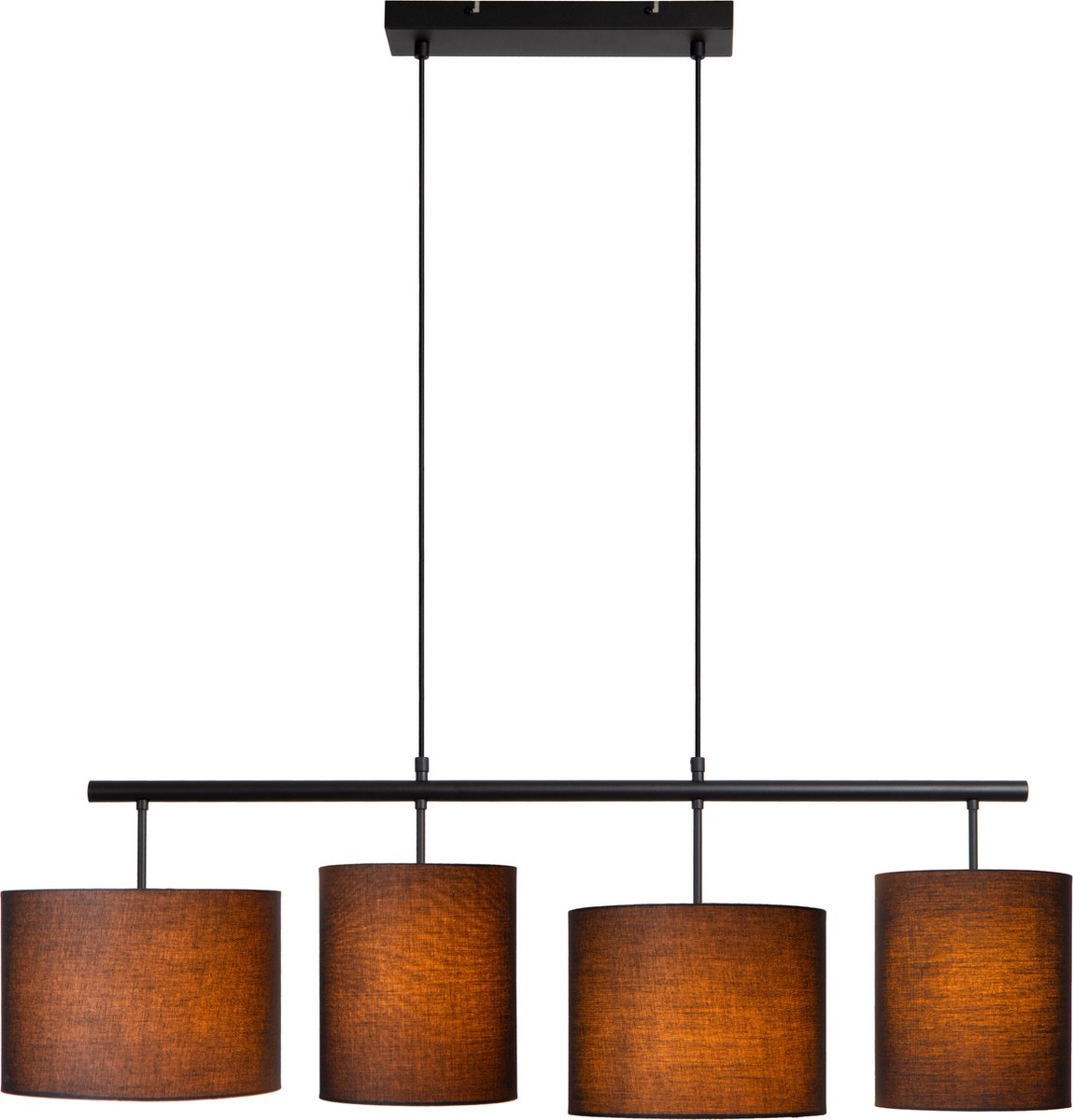 Lucide Hanglamp Maya Zwart 4xe27