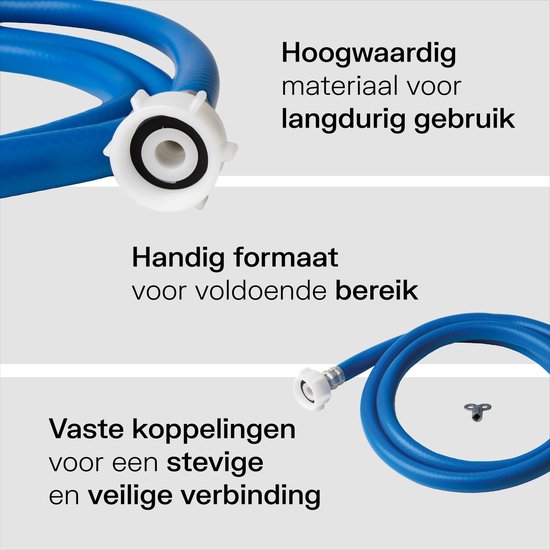 Plieger Vulslangset CV-ketel - Complete set - Met vaste koppelingen - 3/4" - Blauw - 3.5 meter van Plieger — afbeelding 3