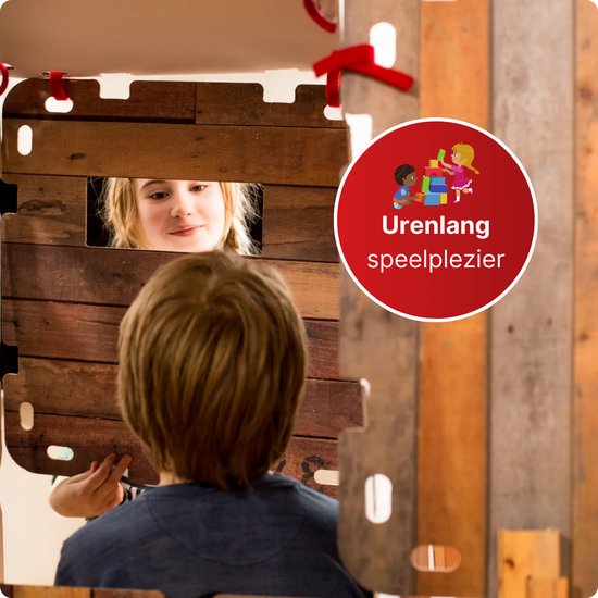 Fantasy Forts Large Set - Speelhuisje - 4 tot 12 jaar - 16 Platen - 16 Clips - 36 Klittenband stukjes - Hut bouwen - Bouwpakket kinderen