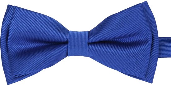 Sorprese Bowknot - 100% Soie - Blauw Cobalt - Côtes - Noeud Papillon - Noeud Soie - Noeud Papillon