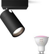 Philips Idris Opbouwspot Badkamer Incl. Philips Hue White Ambiance & Dimmer - 3 Spots Philips Idris Opbouwspot Badkamer Incl. Philips Hue White Ambiance & Dimmer - 3 Spots