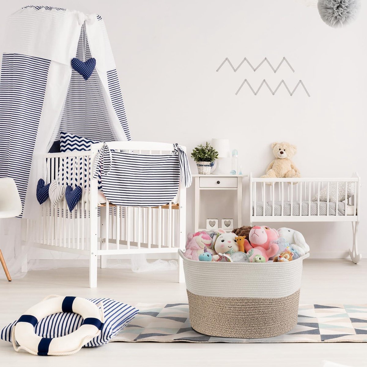 Wasmand Geometrische Bloem Grote Opbergmand Duurzame Opvouwbare Slaapkamer