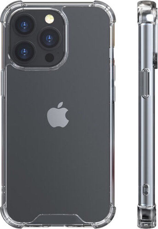 Coque antichoc KKG - Coque arrière Crystal Convient pour : Apple iPhone 12 Pro| Bumper arrière en PC et TPU avec 1x protecteur d'écran