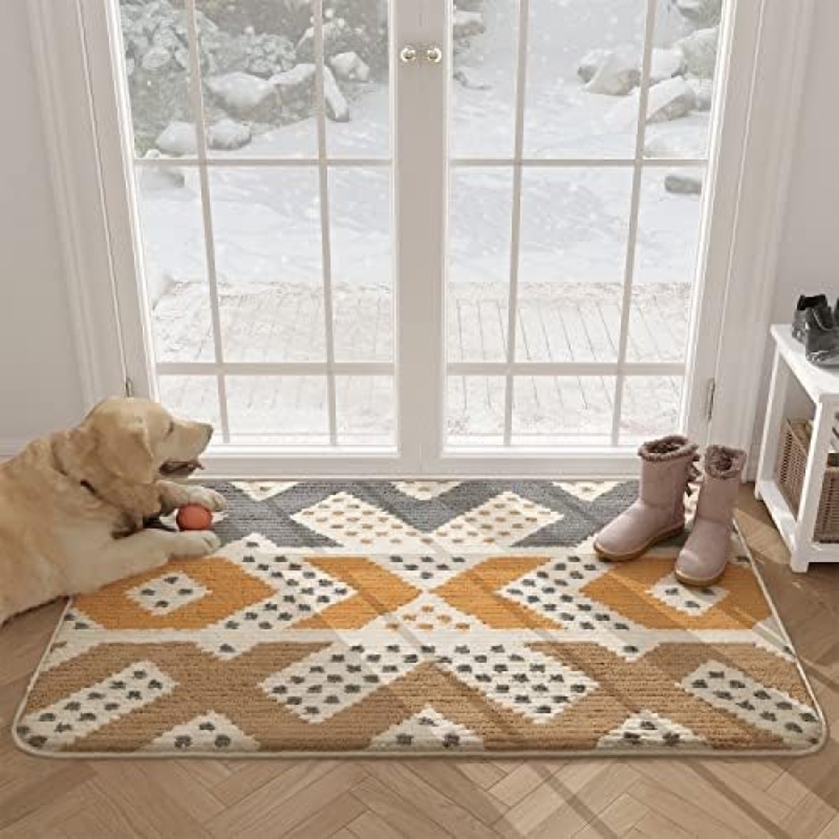 Anti-slip Deurmat 80 x 120 cm, Machinewasbaar Zachte Deurmat Vuil Trapper-Vloerkleed Voord