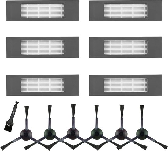 20 STKS Roller Zijborstel Hepa Filter Stofzak Vervanging Voor Ecovacs Deebot T80 Stofzuiger Reserveonderdelen