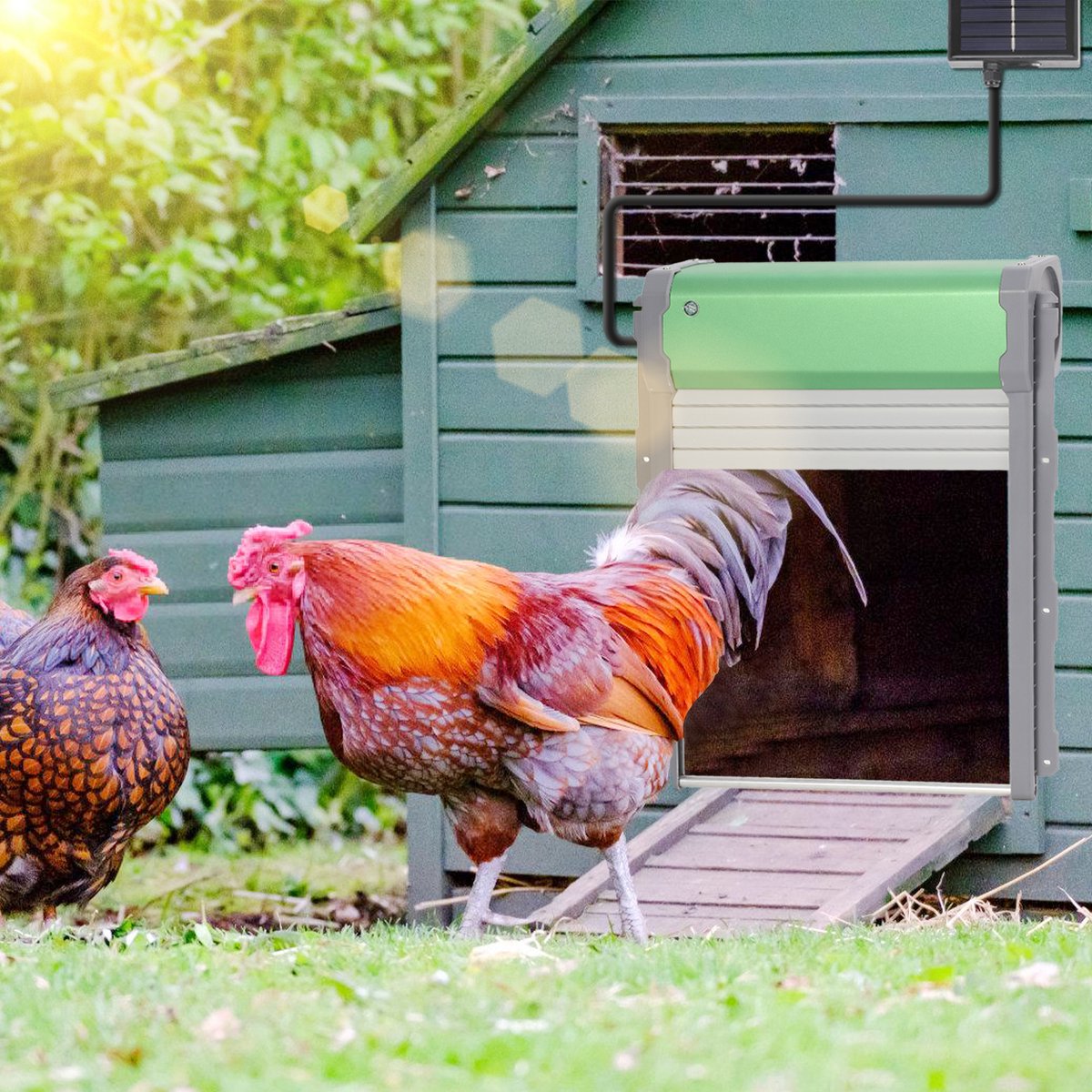 Fermeture automatique de porte, ouvre-porte coulissant à énergie solaire, ouvre