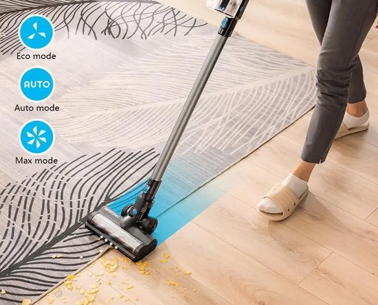 Aspirateur balai Eszenzics™ ProP11 - Sans fil - Aspirateur puissant 30 kPa - 60 minutes - Brosse démêlante - Filtre 4 couches - Affichage LED - Aspirateur à main