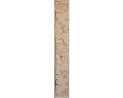 Groeimeter Jungle dieren Hout - Meetlat - 70cm - 160cm - Herinneringen - Kinderen - Decoratie - Cadeautip - Muurdecoratie - Kraamcadeau - Baby - Babyshower - Wanddecoratie - Meten