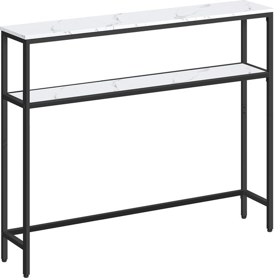 Smalle Consoletafel met Planken voor Hal en Woonkamer