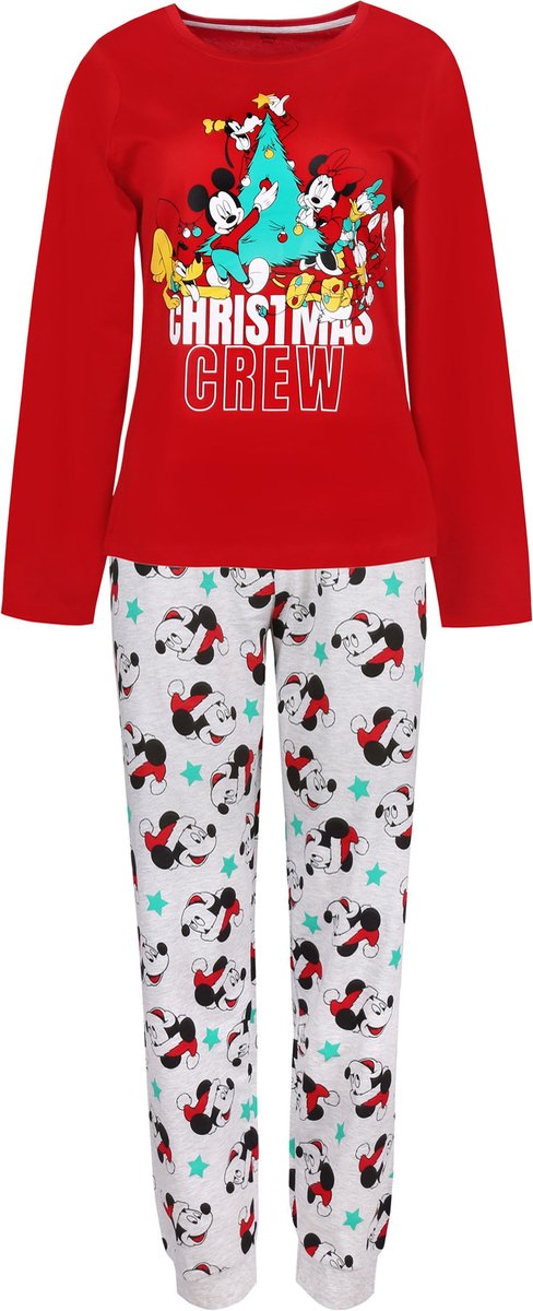 Mickey Mouse - Kerstpyjama, unisex, lange mouwen, katoen, OEKO-TEX