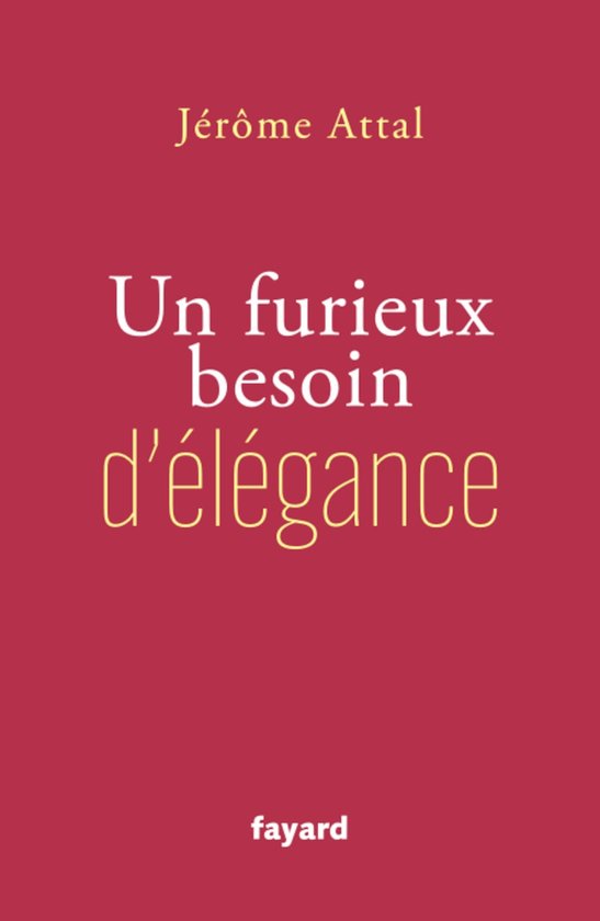 Un furieux besoin d'élégance - cover