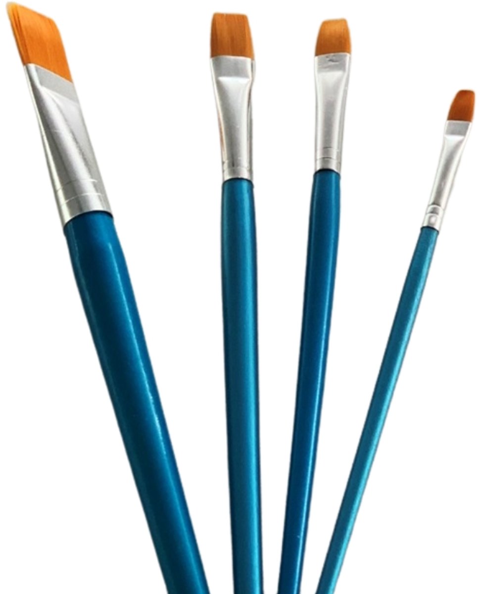 Penselen Assortiment - Verschillende Maten - 8 Stuks