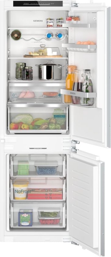 Siemens KI86NADD0 iQ500 inbouw koel-vriescombinatie 260L NoFrost softClose energiezuinig LED verlichting
