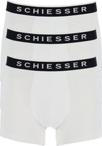 Bol.com Schiesser 95/5 Organic Heren Shorts - Wit - 3 pack - Maat L aanbieding