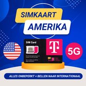 USA SIM T-Mobile - Unlimited Data/Bellen/SMS (incl. internationaal bellen/sms) - 30 dagen