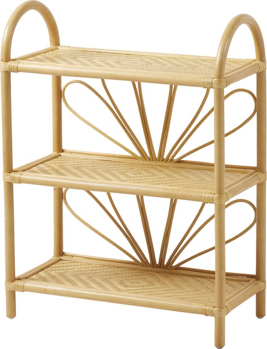 Plafondlamp Big Duo van rotan, beige/zwart Plafondlamp Big Duo van rotan, beige/zwart