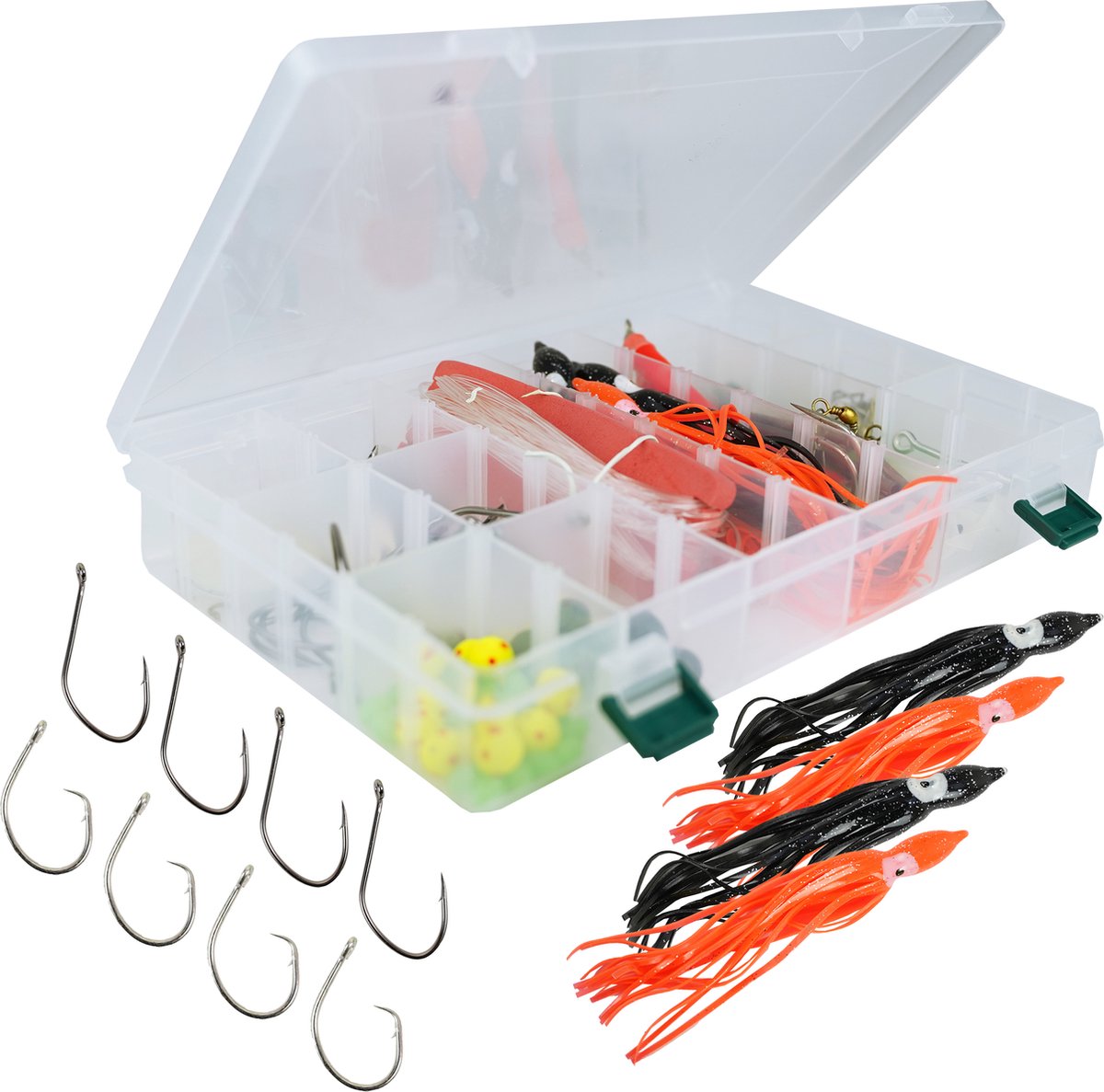 X2 Zeevis Accessoire set - Tacklebox - Zee Rig materialen - Onderlijnen