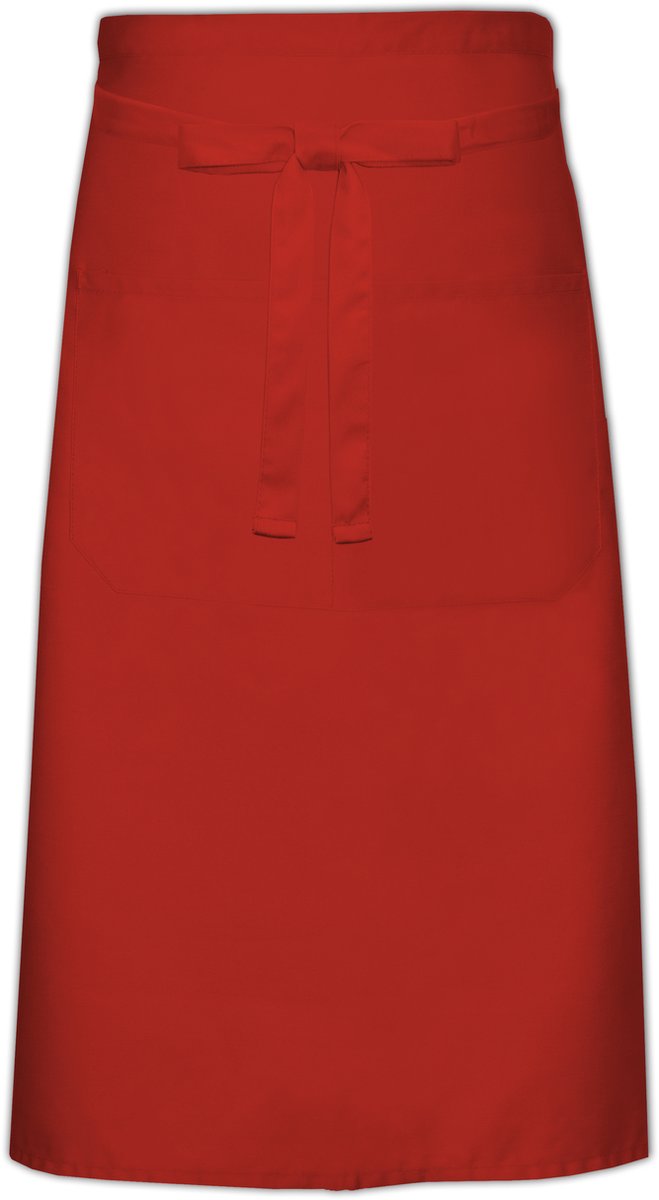 Kokssloof met zak - Red - 70 x 100 cm - Link Kitchen Wear
