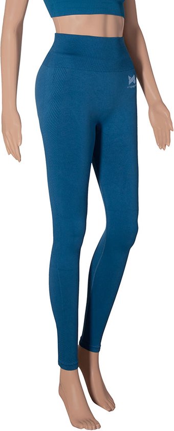 Xtreme - Ensemble de sport femme - Leggings/Crop Top - Blauw - S - Leggings de sport - Crop top de Sport