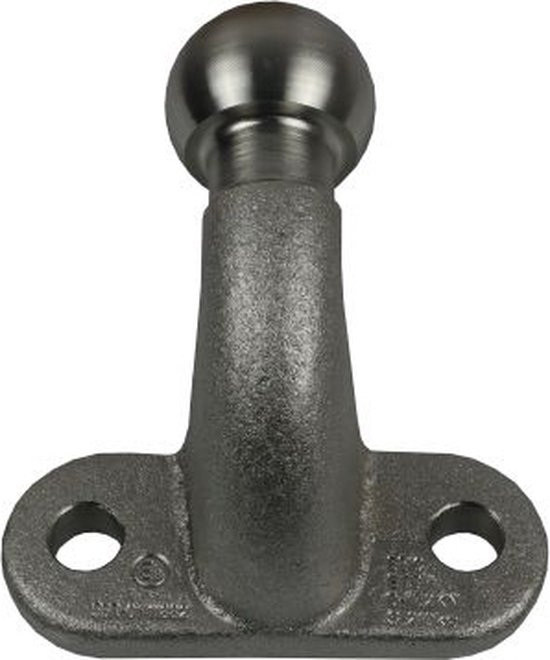 Aanhangertrekkogel, 50 mm, 3,5 T, kogelkop, akkerrail, koppelingskogel, trekhaak, voor gazontractor, tractoren, camper, ATV, zilver