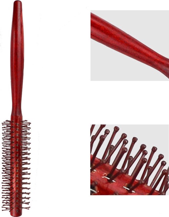 Brosse à cheveux Missan - Brosse - Brosse ronde - En bois - Qualité solide