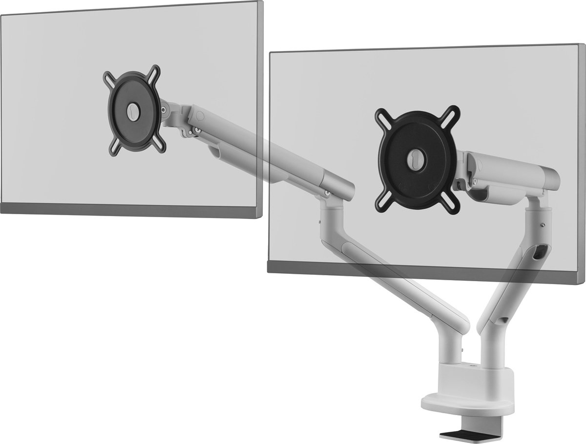 One For All DM7220 Design-line universele dubbele monitorarm - 2 monitoren - VESA 100 x 100 - wit