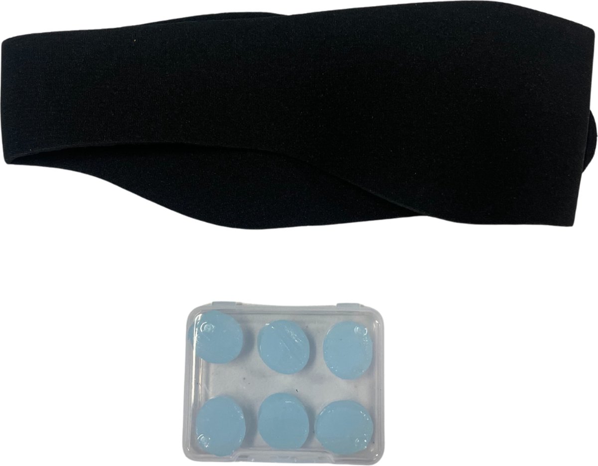 Goedkoopste KELERINO. Hoofdband Zwemmen Oordoppen - Zwart - Large