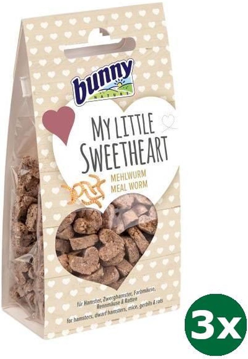 3x30 gr Bunny nature my little sweetheart meelworm
