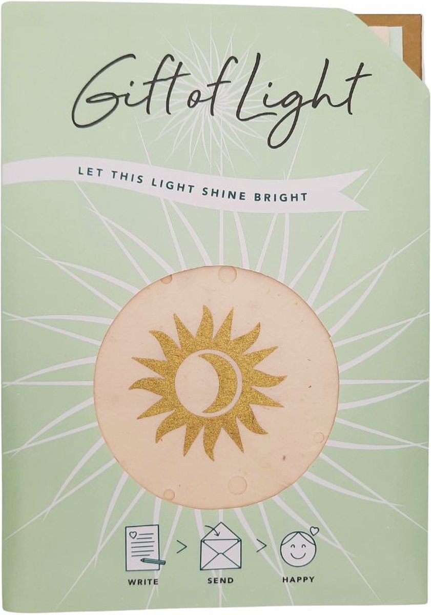 Gift of Light | Zon & Maan (eenheid, harmonie), handgeschept papier, Nepal