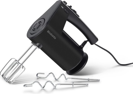 Brabantia Handmixer - 10 snelheden en Turbofunctie - Mixer met Deeghaken, Gardes -... | bol