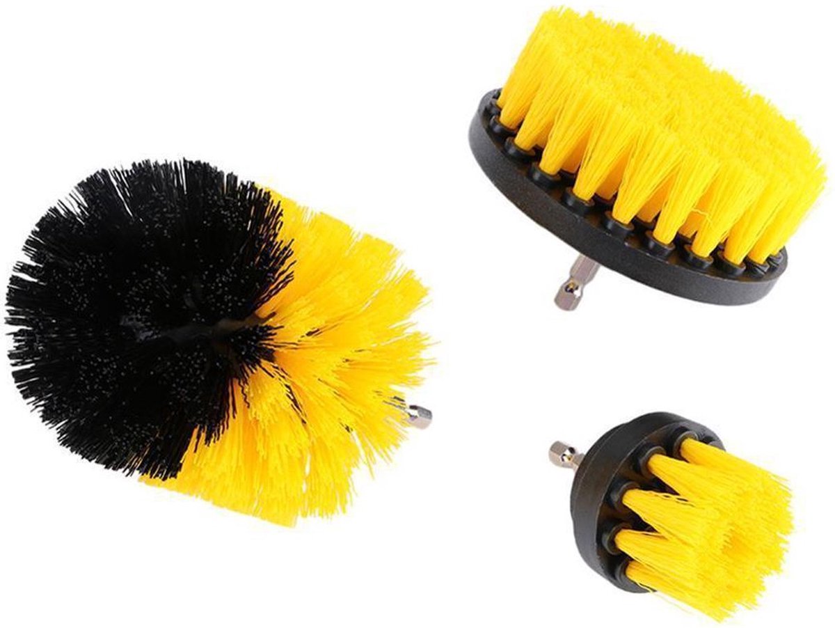 Goedkoopste New Age Devi - 3-delige borstelset - Perfect voor schoonmaken en schrobben - universele elektrische borstels