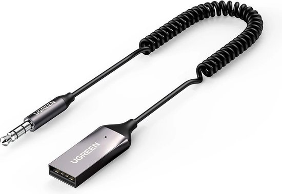 Ugreen - Bluetooth - Récepteur sonore 5.0 Câble USB Adaptateur audio Connexion AUX noir - (70601 - CM309)