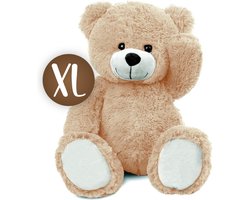 Teddybeer Bart (Beige) Pluche Knuffel Knuffelbeer 50 cm - speelgoed knuffels voor kinderen jongens meisjes - beer bear brown xxl - valentijn valentijnsdag valentijnscadeau kado voor hem haar - grote teddy beer