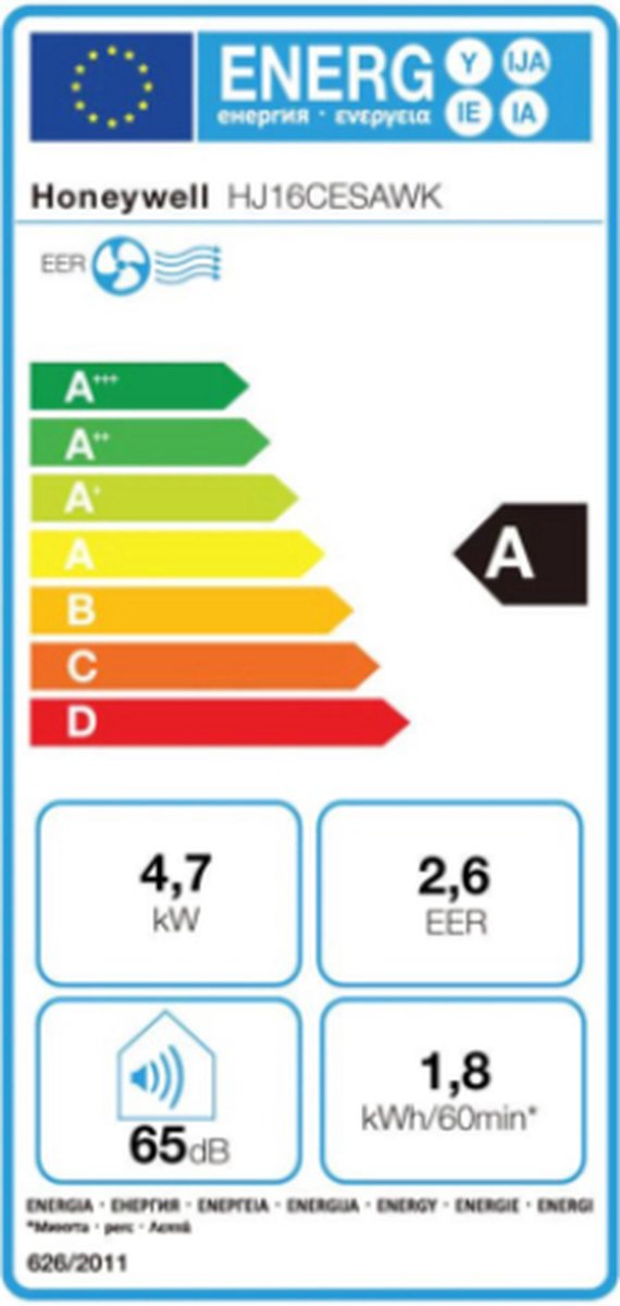 Afbeelding 2 van Honeywell HJ16CESAWK - Mobiele Airco - 16.000BTU