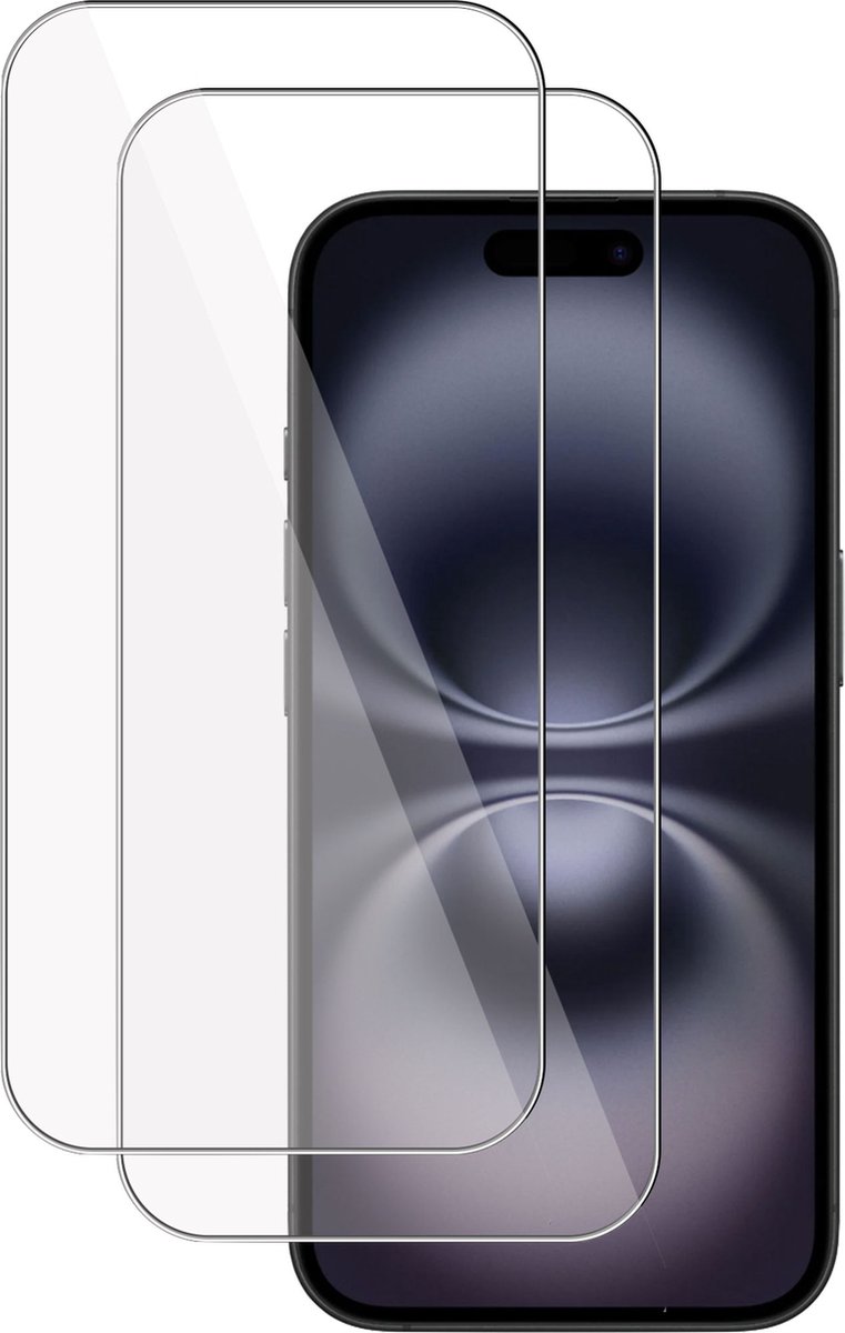 2x Screenprotector geschikt voor Apple iPhone 16 Screenprotector – Gehard Glas - Proteqt+