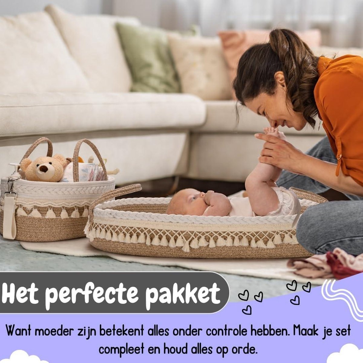 Sebra bedhemel – Elephant Grey – Sterre Tijl