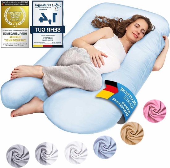 Voedingskussen XXL - Zijslaper kussen zwangerschap - Groot comfortkussen - U-vorm Voedingskussen XXL - Zijslaper kussen zwangerschap - Groot comfortkussen - U-vorm