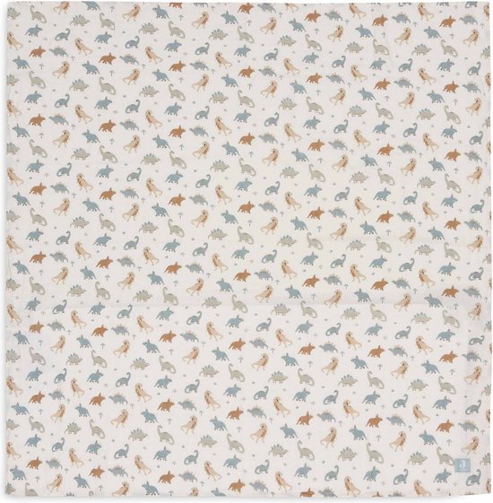 Jollein - Hydrofiele Doek Large 115x115cm - Inbakerdoek, Spuugdoekjes, Baby Doeken - Zacht Katoen - 2 Stuks - Roarsome van Jollein — afbeelding 4