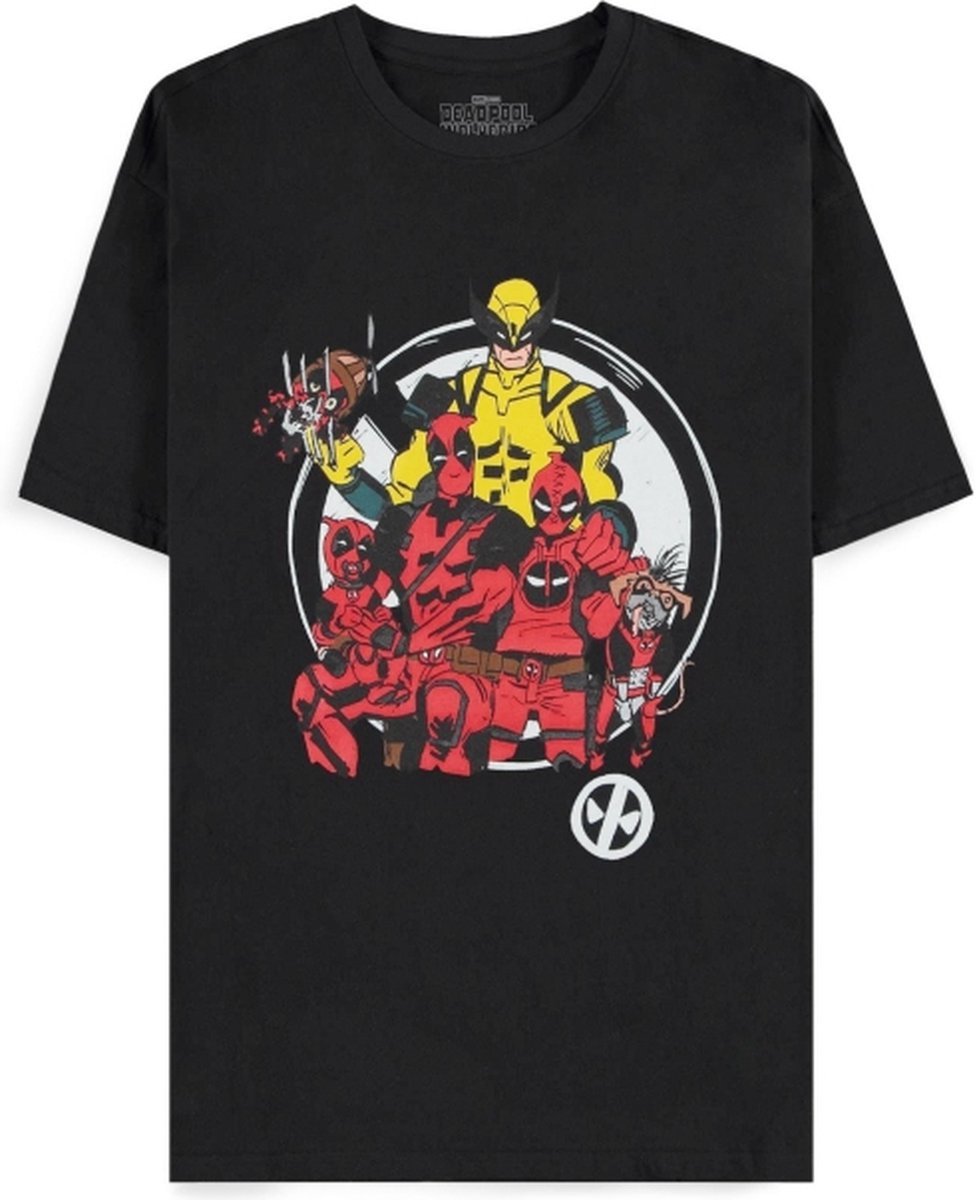 Marvel Deadpool - Family Portrait Heren T-shirt - L - Zwart