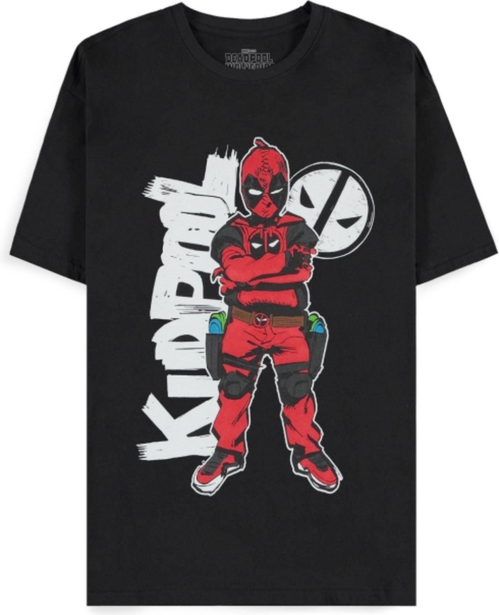 Marvel Deadpool - Kidpool Boy Stance Heren T-shirt - 2XL - Zwart