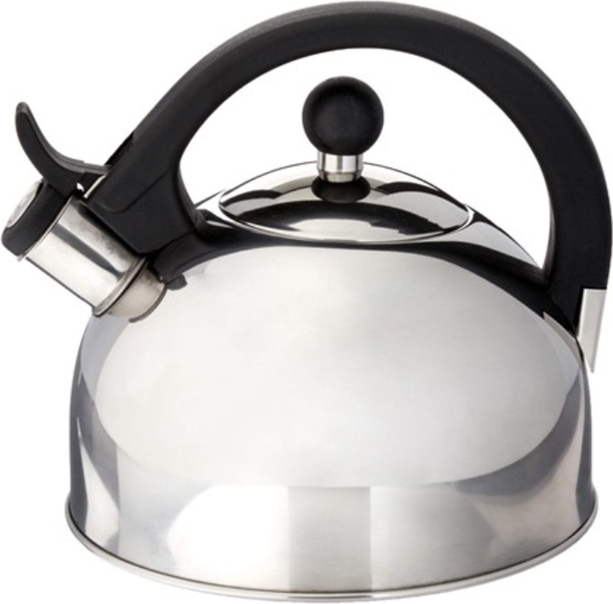 Borvat IBBO Luxe RVS Fluitketel 1.6 liter Theepot met fluit Zilver