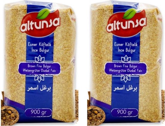 Altunsa Multipak (Tarwe) Bruine Bulgur (Burgul) Fijn 2 x 900 Gram