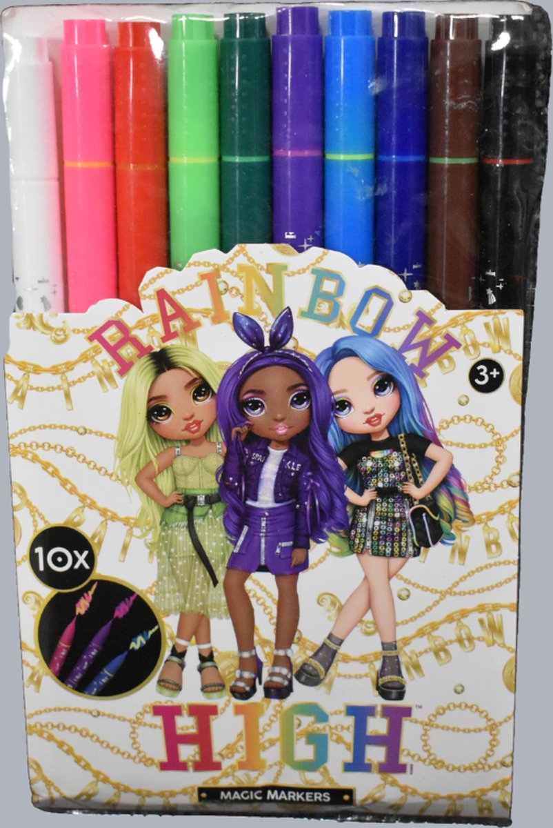 Rainbow High Magic Markers - 10 Markers
