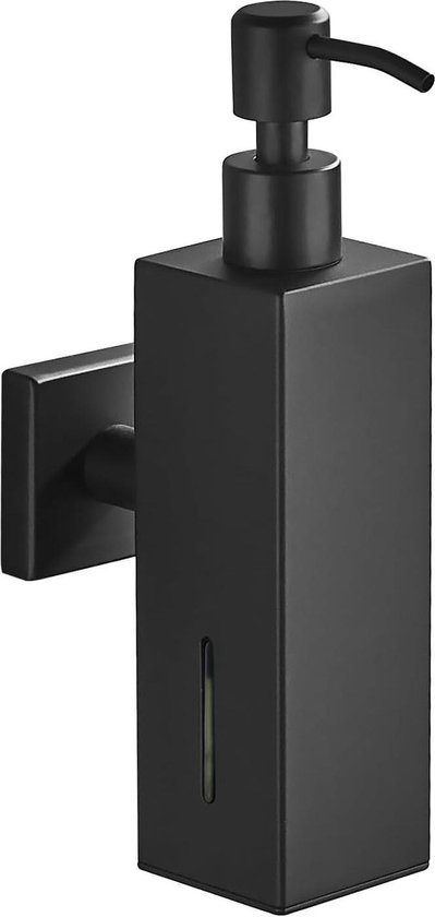 GKSCXEXE Zeepdispenser wandbevestiging, 400 ml douchegeldispenser, wandmontage zonder boren, enkele kamer shampoo- en conditioner-dispenser voor badkamer, zeepdispenser, zwart, afwasmiddeldispenser GKSCXEXE Zeepdispenser wandbevestiging, 400 ml douchegeldispenser, wandmontage zonder boren, enkele kamer shampoo- en conditioner-dispenser voor badkamer, zeepdispenser, zwart, afwasmiddeldispenser