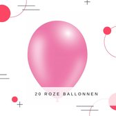 20 x roze helium ballonnen