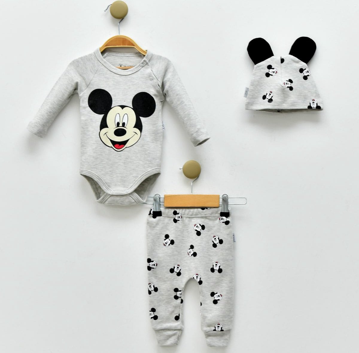 Name It BABY rompers Pumice Bear set 3st kopen | Unisex