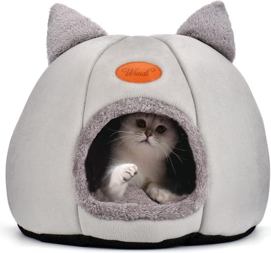 TRIXIE Behaaglijk bed voor honden en katten in trendy boho-design kussen BOHO, OVAL, 80 × 65 cm, beige - met afneembare, wasmachinebestendige overtrek - 38217
